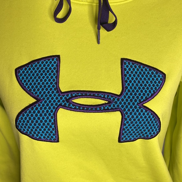 Under Armour Storm semifitted fleece lined hoodie with quilted textured logo S - Picture 6 of 16